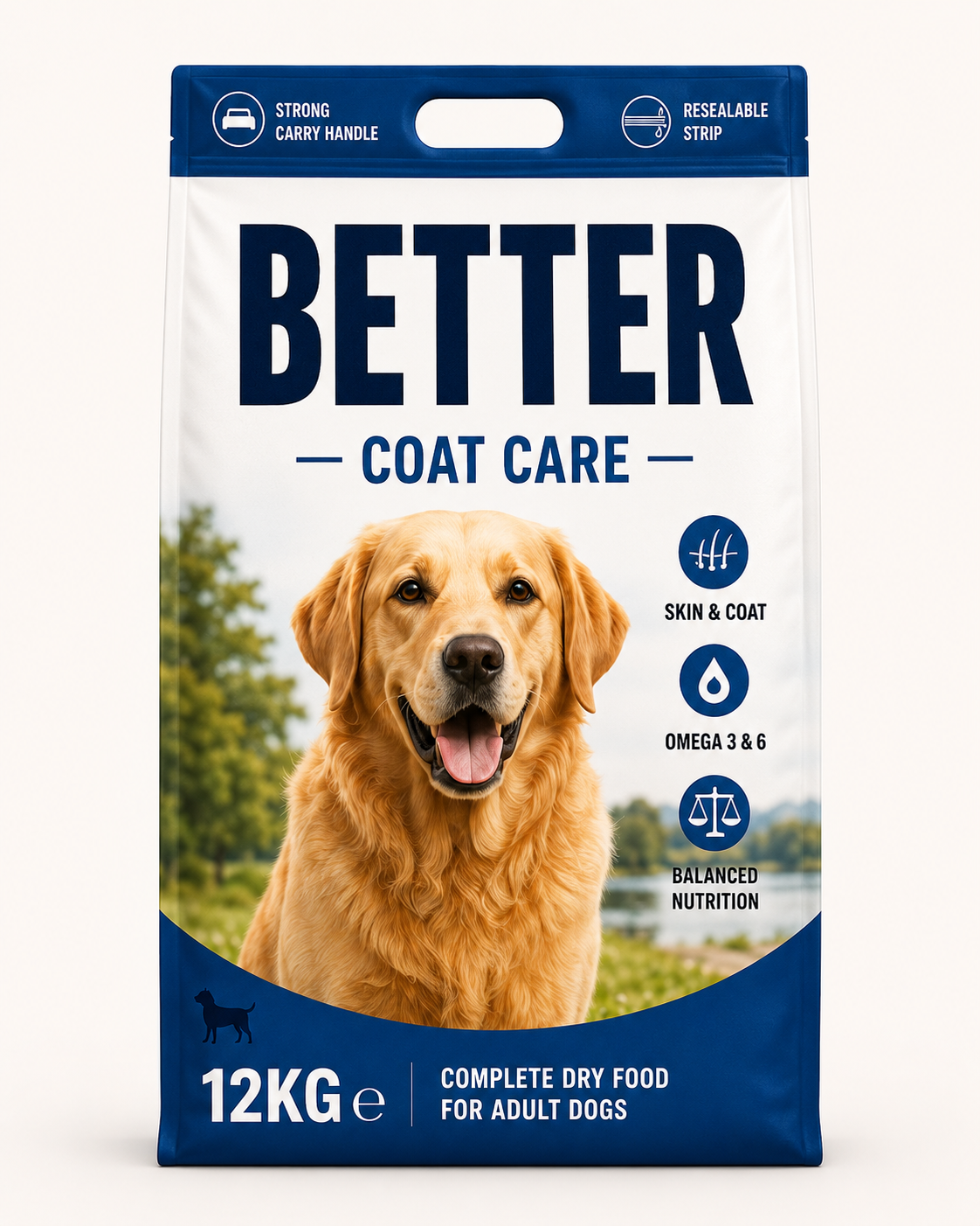 Better Coat Care – Complete Dry Food for Adult Dogs (12kg)